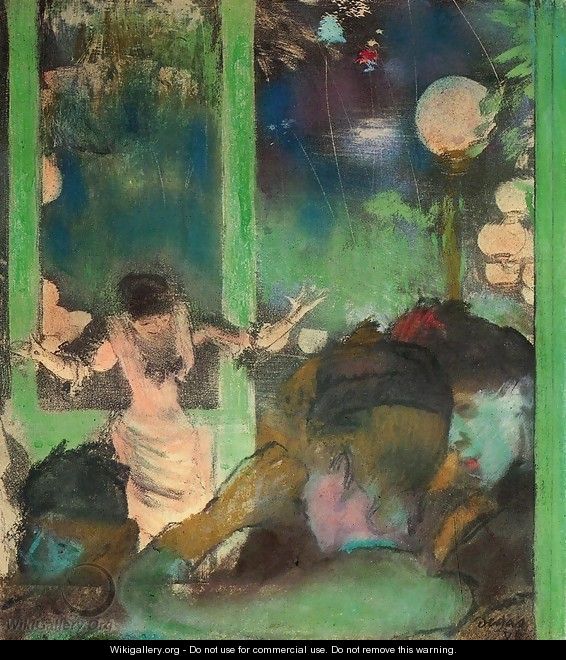 At the Cafe des Ambassadeurs I - Edgar Degas