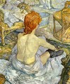 Woman at Her Toilette I - Henri De Toulouse-Lautrec