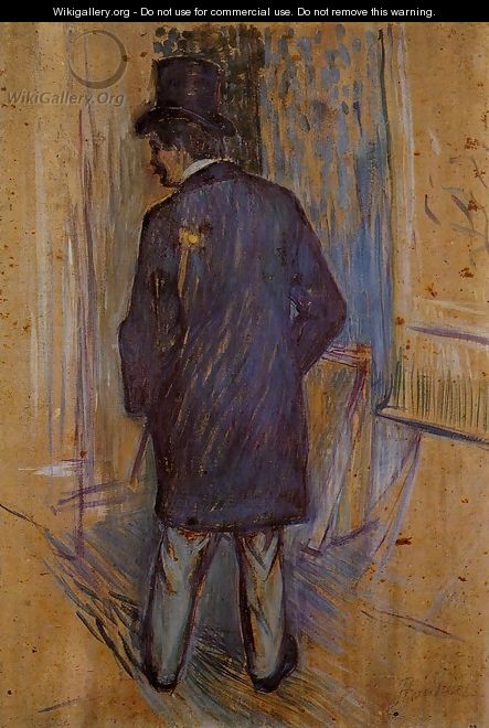 Monsieur Louis Pascal from the Rear - Henri De Toulouse-Lautrec