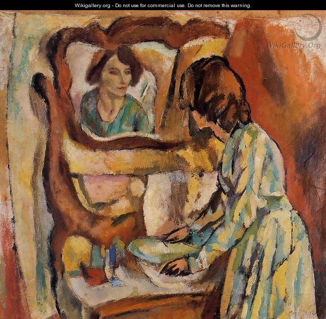 Woman Washing Herself - Jules Pascin