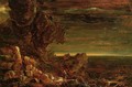 The Cross and the World: Study for 'The Pilgrim of the World at the End of His Journey' - Thomas Cole