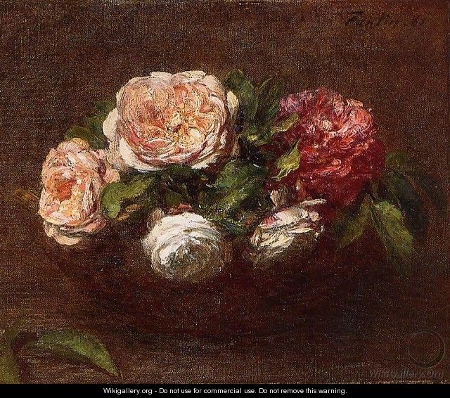 Roses - Ignace Henri Jean Fantin-Latour