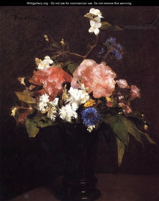 Flowers II - Ignace Henri Jean Fantin-Latour