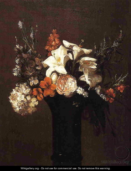 Flowers I - Ignace Henri Jean Fantin-Latour