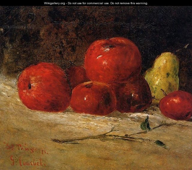 Still Life: Apples and Pears - Gustave Courbet