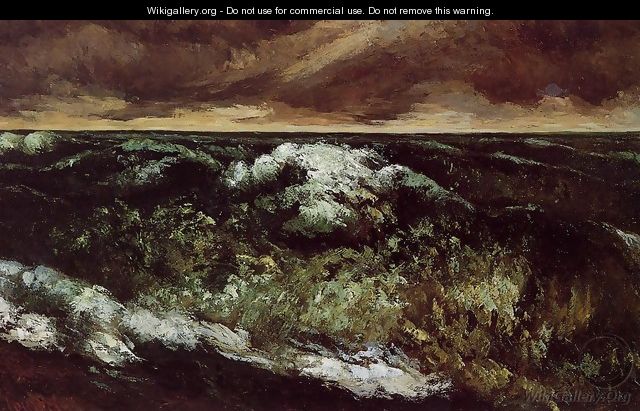 The Angry Sea - Gustave Courbet
