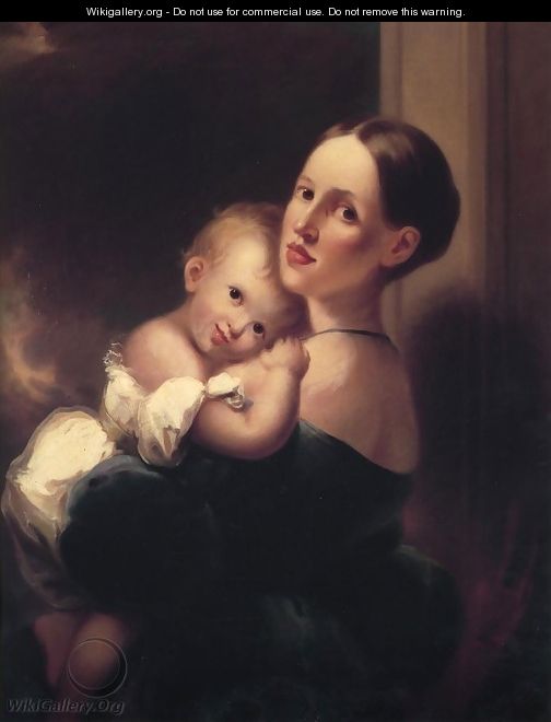 Mrs. James Miles Bush and Her Daughter, Nannie - Joseph H. Bush