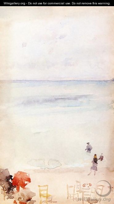Note in Opal - The Sands, Dieppe - James Abbott McNeill Whistler