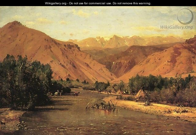 Indian Encampment on the Platte (II) - Thomas Worthington Whittredge