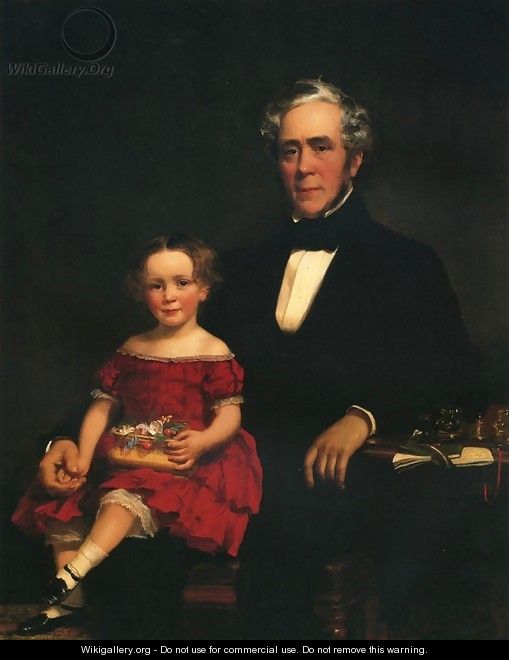 Portrait of a Young Girl and Older Man - William Harrison Scarborough