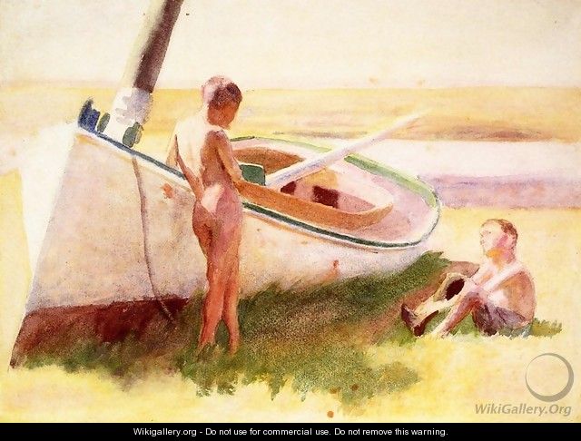 Two Boys by a Boat - Thomas Anshutz
