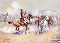 Navajo Wild Horse Hunters - Charles Marion Russell
