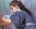 Young Girl Reading 2 - Federigo Zandomeneghi