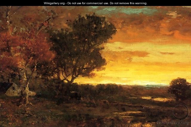 An Autumn Farmscape at sunset - George Herbert McCord