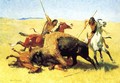 The Buffalo Hunt - Frederic Remington