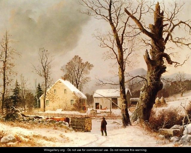 Winter Scene in New England - George Henry Durrie
