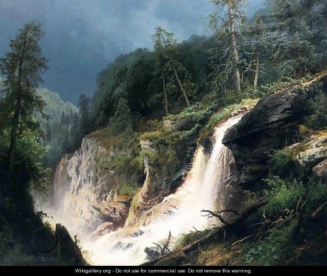 Western Waterfall - Herman Herzog