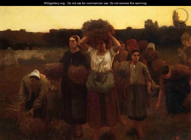 Breton Women Harvesting - Frank C. Penfold