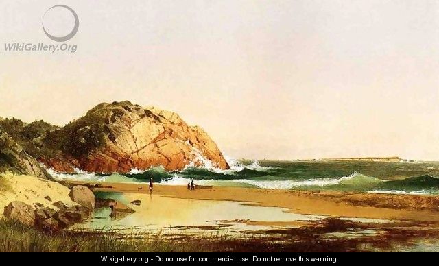 Eagle Rock, Manchester Beach, Massachusetts (after Kensett) - Thomas Hicks