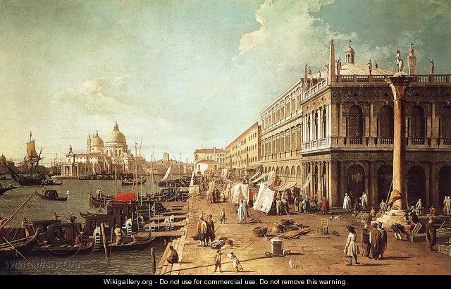 Molo with the Library - (Giovanni Antonio Canal) Canaletto
