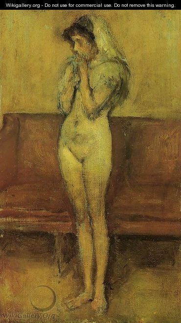 Rose and Brown: La Cigale - James Abbott McNeill Whistler