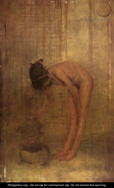 Nude Girl with a Bowl - James Abbott McNeill Whistler