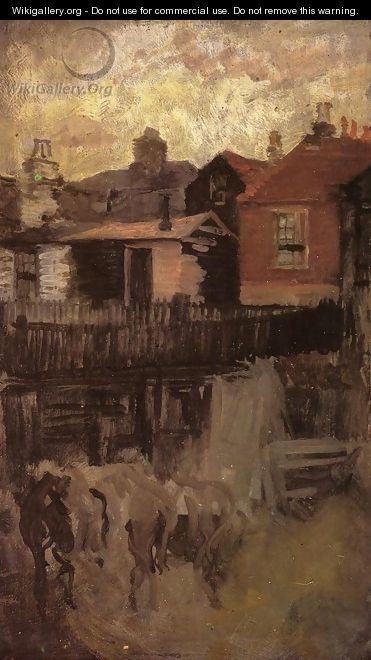 The Little Red House - James Abbott McNeill Whistler