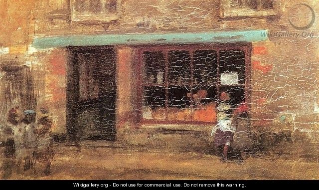 Blue and Orange: The Sweet Shop - James Abbott McNeill Whistler