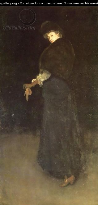 Arrangement in Black: The Lady in the Yellow Buskin - James Abbott McNeill Whistler