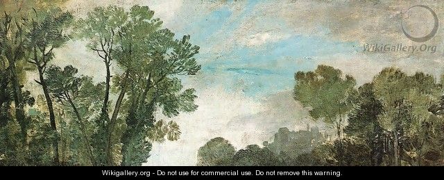 Tree Tops and Sky, Guildford Castle (?), Evening - Joseph Mallord William Turner