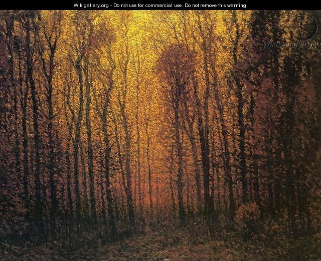 Deep Woods in Fall - John Joseph Enneking