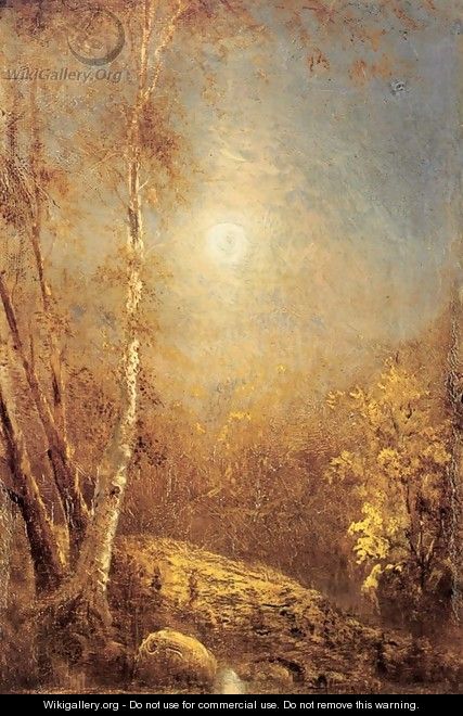 Morning Sun in Autumn - Louis Remy Mignot