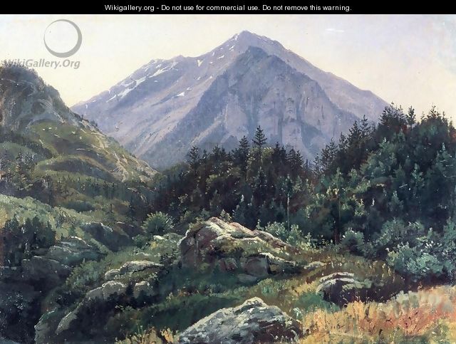 Mountain Scenery, Switzerland - William Stanley Haseltine