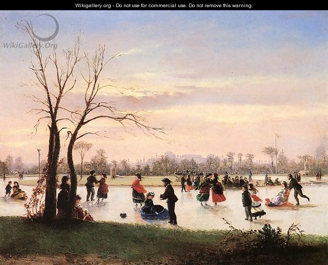 Ice Skating at Twilight - Conrad Wise Chapman