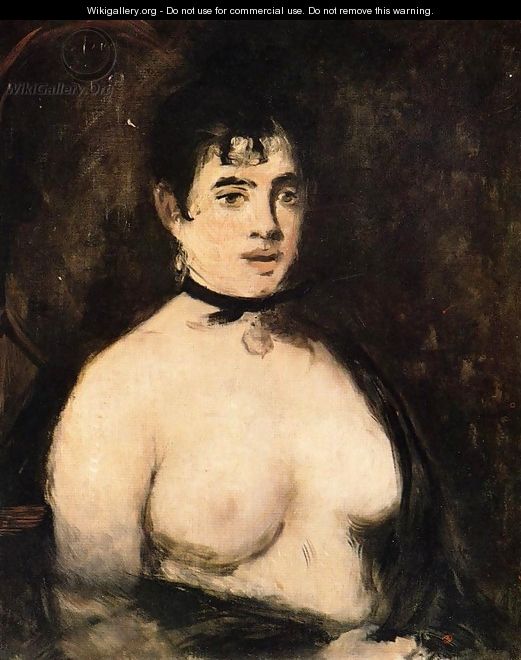 The Brunette with Bare Breasts - Edouard Manet