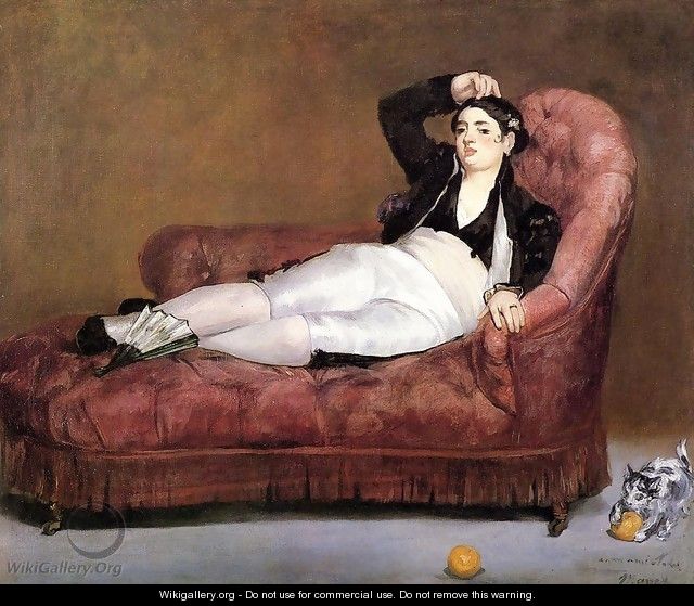 Young Woman Reclining - Edouard Manet