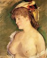 The Blond with Bare Breasts - Edouard Manet