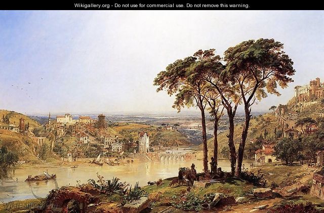 Summer, Noonday on the Arno - Jasper Francis Cropsey