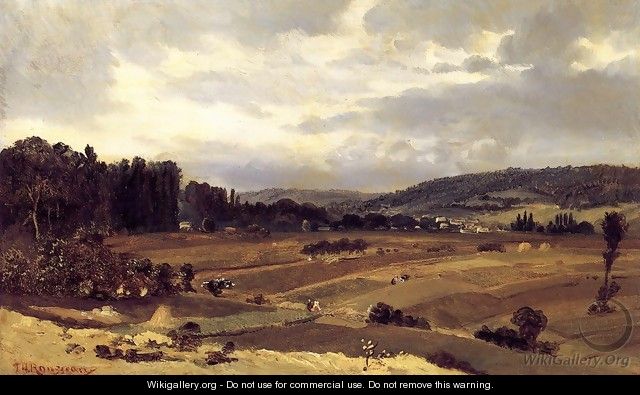Lanscape with Farmland - Etienne-Pierre Theodore Rousseau