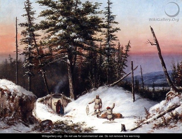 Trappers on the Frontier - Cornelius David Krieghoff