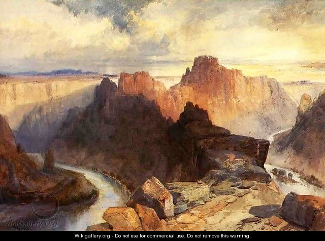 Summer, Amphitheatre, Colorado River, Utah Territory - Thomas Moran