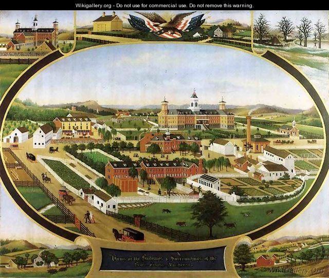 Views of the Buildings and Surroundings of the Berks County Almshouse - John Rasmussen