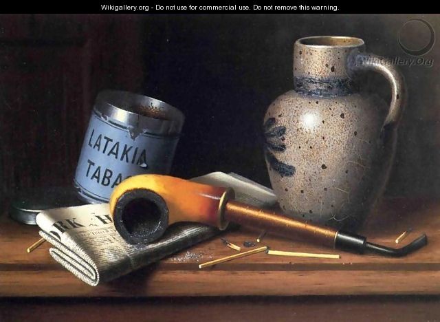 Still Life with Pipe and Tobacco - William Michael Harnett