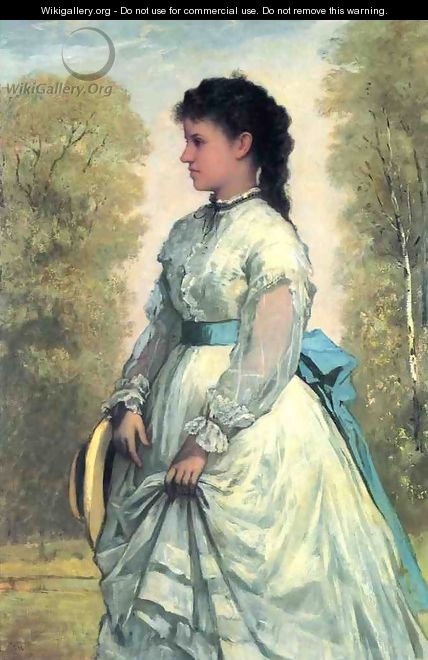Portrait of Agnes Elizabeth Clafllin - William Morris Hunt