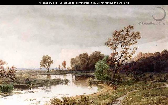 Hackensack Meadows in the Autumn - Jasper Francis Cropsey