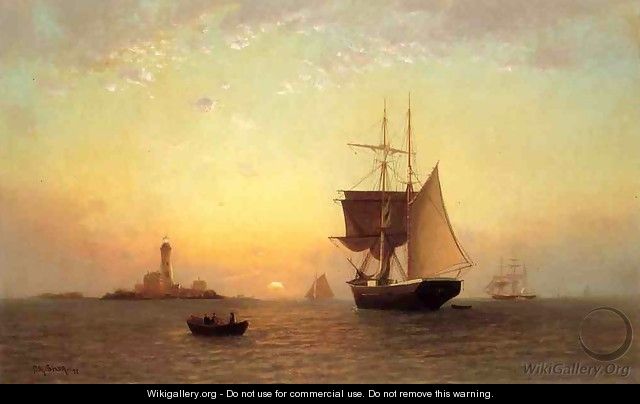 Harbor Scene - Francis Augustus Silva