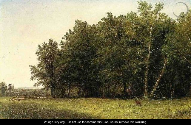 Landscape with Hunter - John William Casilear