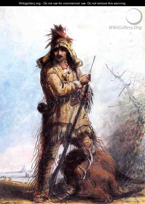 Louis - Rocky Mountain Trapper - Alfred Jacob Miller