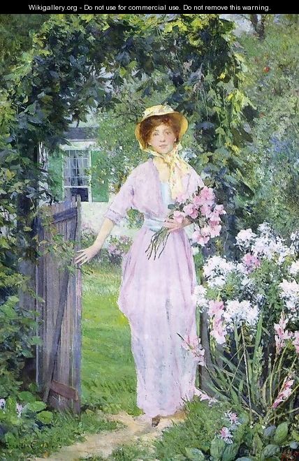 Young Woman in the Garden - Francis Coates Jones