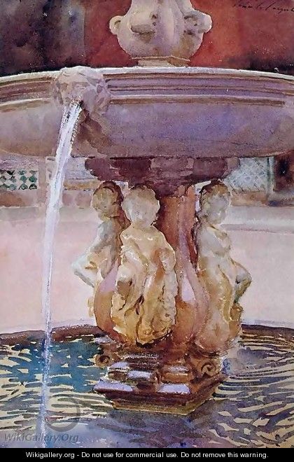 Spanish Fountain I - John Singer Sargent
